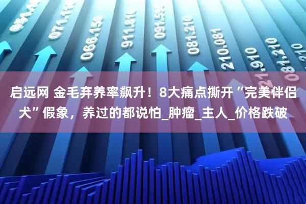 启远网 金毛弃养率飙升！8大痛点撕开“完美伴侣犬”假象，养过的都说怕_肿瘤_主人_价格跌破